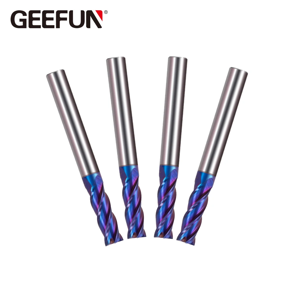 Вольфрамовая твердосплавная плоская квадратная Концевая фреза HRC65 D5x13xD6x50 * 4F с