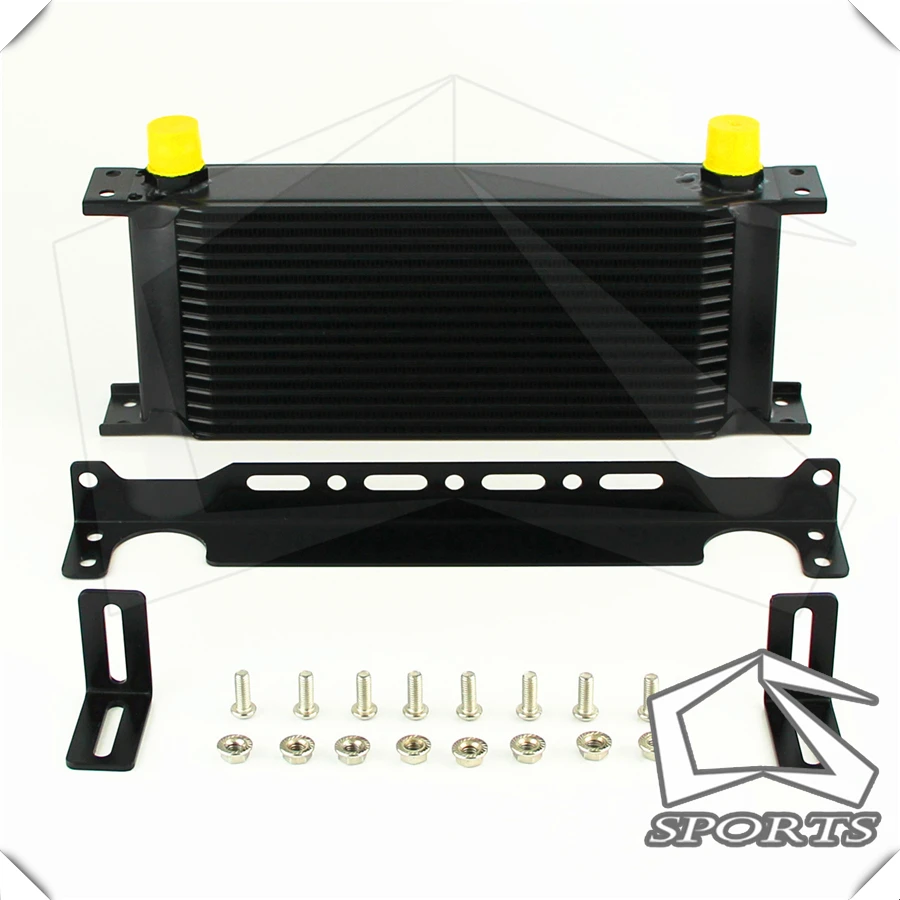 

Масляный радиатор двигателя AN10, 16 рядов, 248 мм, из алюминия, с монтажным кронштейном