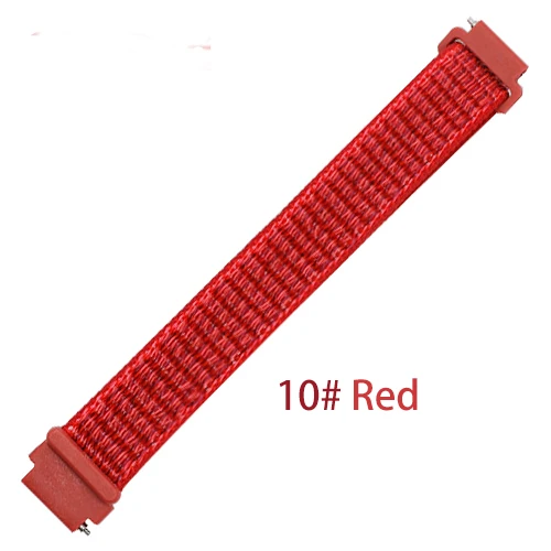 Red6 Тканый нейлоновый ремешок для Xiaomi mi 4, 3 браслета, наручных браслетов mi Band 3, Xiao mi band 3, 4 ремешка, аксессуары для часов - Цвет ремешка: Red6