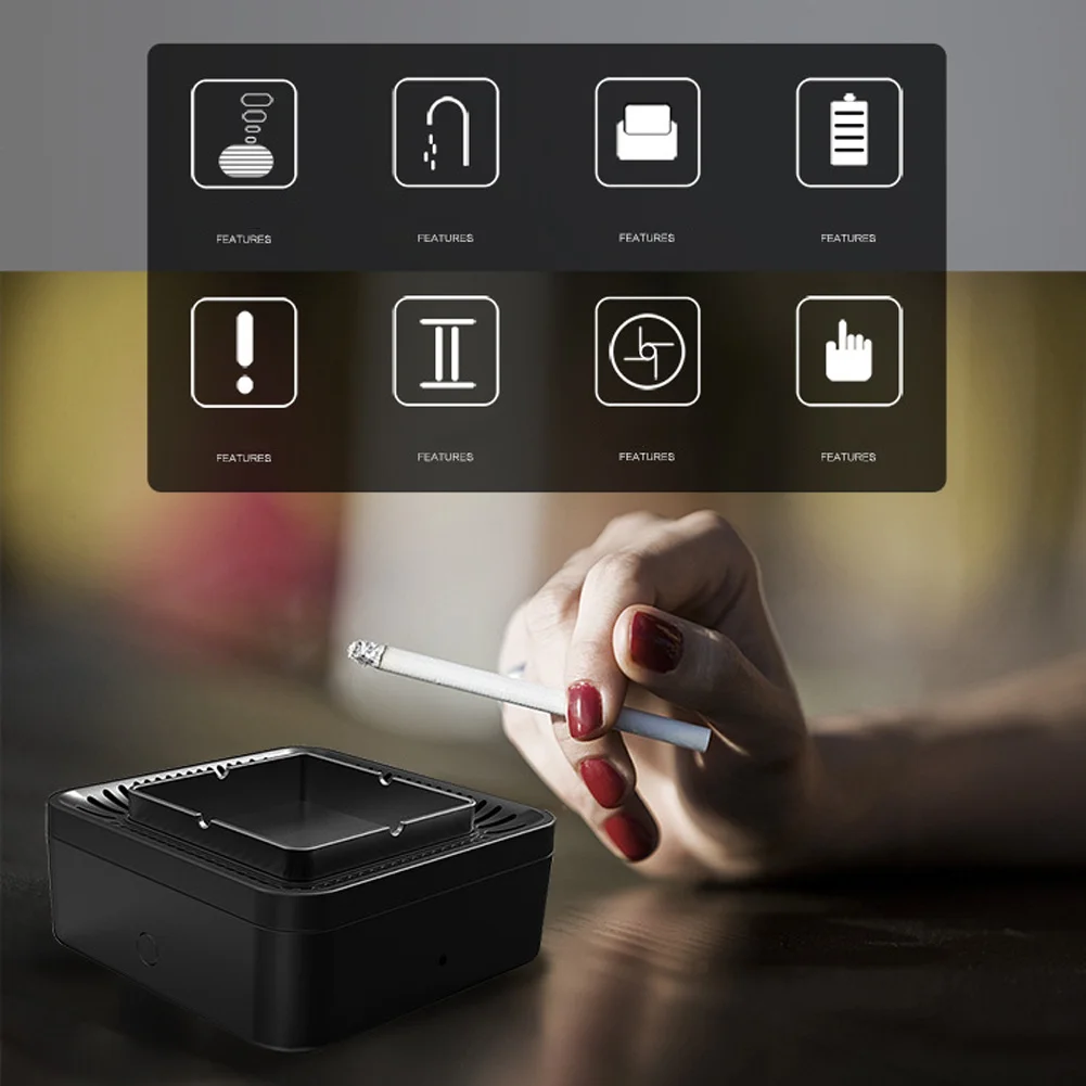 

Ashtray Air Purifier High Pressure Negative Ion USB Charge Device for Home Office Car LKS99