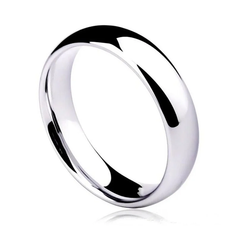 

Fashion Gold Smooth Circle Ring Men's and Women's Exclusive Couple Wedding Ring High Quality Simple Rings Jewelry Wholesale