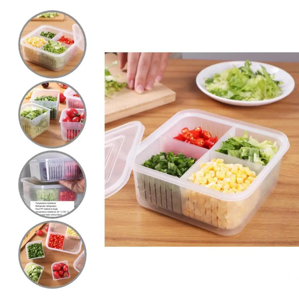 

Multifunctional Lightweight Rectangular Space-saving Food Container Holder for Household