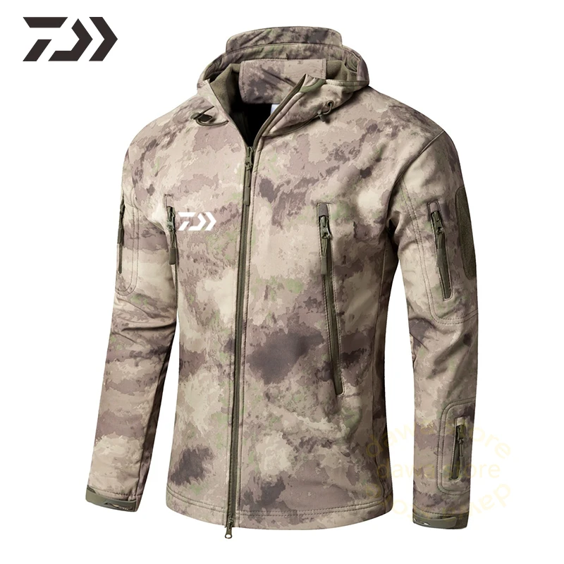 Уличная камуфляжная куртка Daiwa для мужчин Осень зима мужские куртки