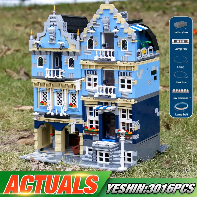 Пресс форма для KING 16020 улицы здания игрушки совместим с 15007 Рынок Модель