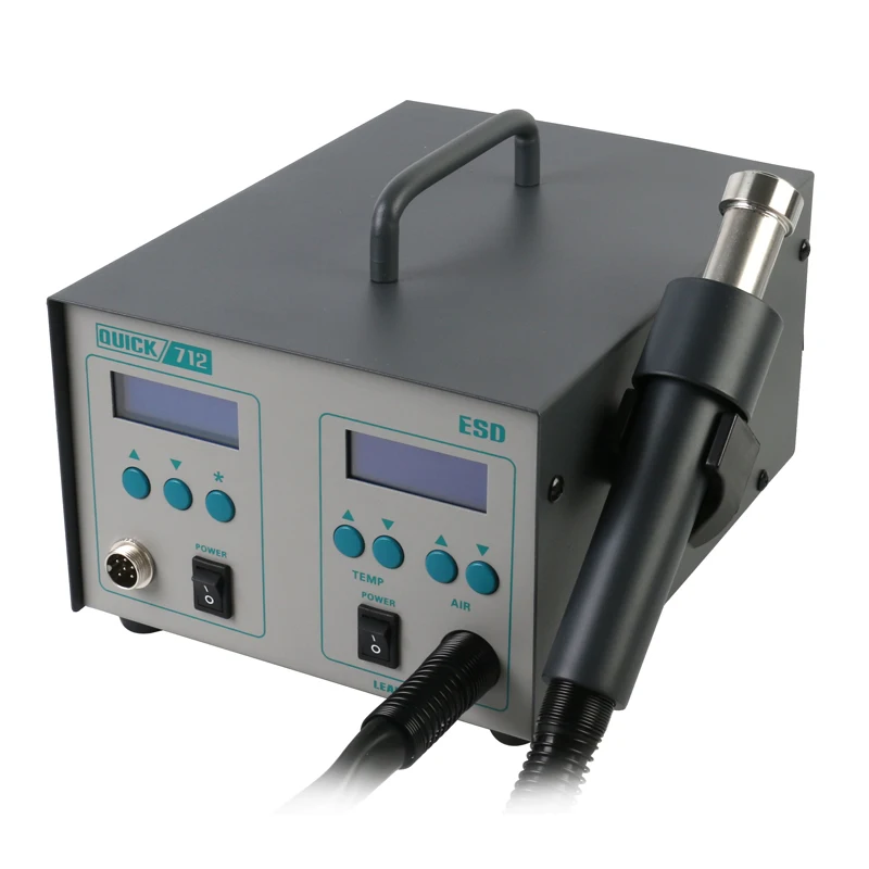 Быстрая 712 861DW + 203H 2 в 1 интеллектуальная система ESD для переделки 1000 Вт тепловая