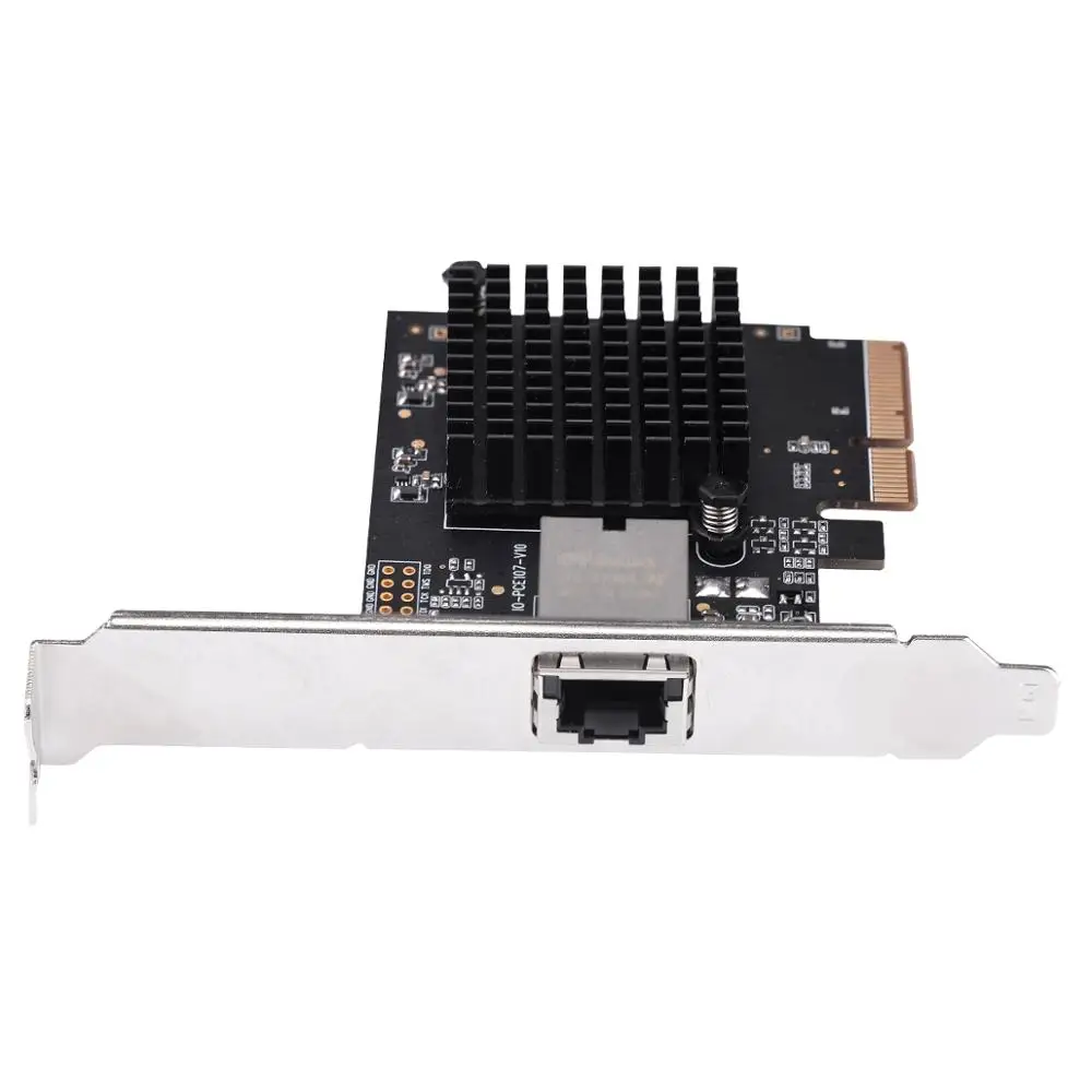 IOCREST Pcie x4 to Single Port 10 Gbase Ethernet Gigabit Nic Pci Express 10G/2.5G/1000M/100/10M RJ45 Lan Network Adapter Card | Компьютеры