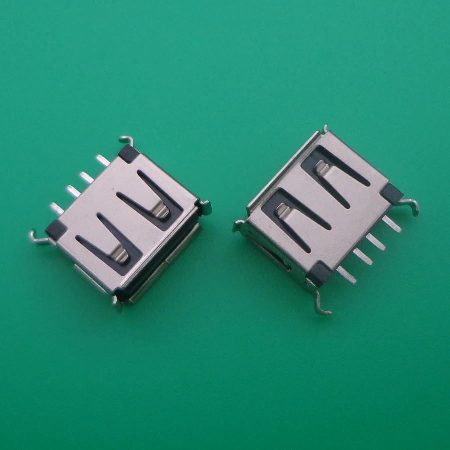Плоский угловой разъем USB 180 50 шт./лот 2 0 градусов гнездовой DIP высокоскоростные