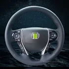 Чехол для руля Honda 9th gen Accord 9,5 gen Crosstour, сшитый вручную чехол из алькантары и углеродного волокна 2014 2015 2016