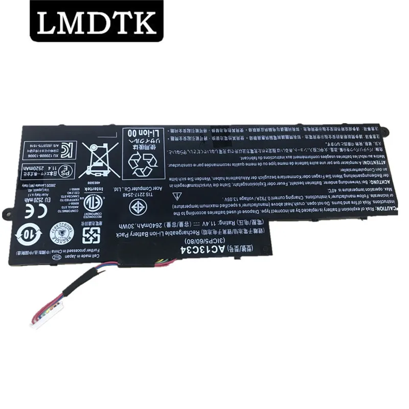 LMDTK Новый аккумулятор для ноутбука Acer Aspire V5-122P V5-132 E3-111 E3-112 MS237 KT.00303.005 AC13C34