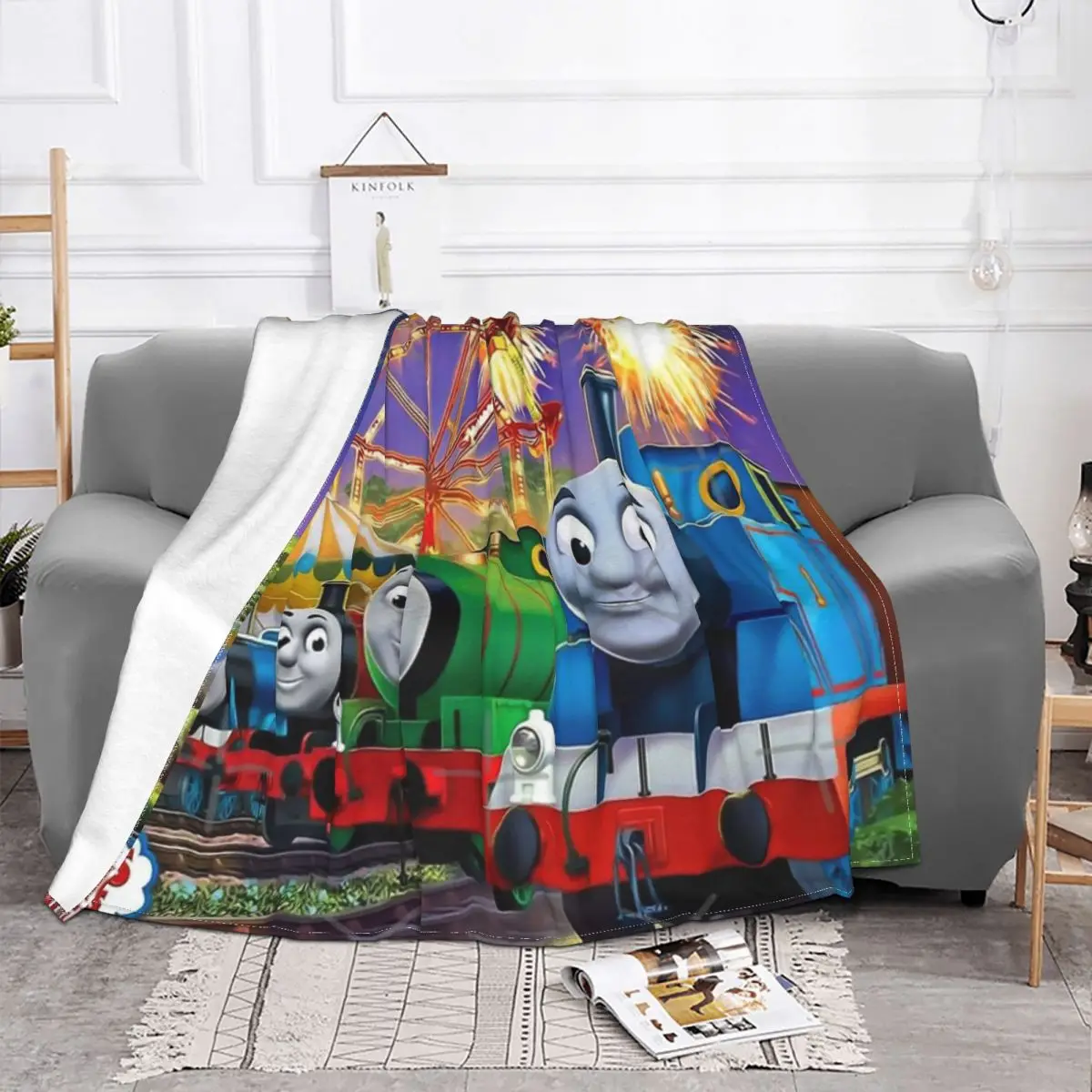 Одеяло Приключения Thomas And Friends покрывало для кровати плед в клетку пляжное и