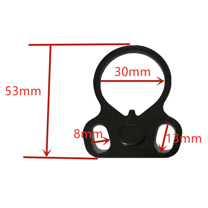 Тактический винтовочный Торцевая Пластина Sling адаптер двойной петлей одной