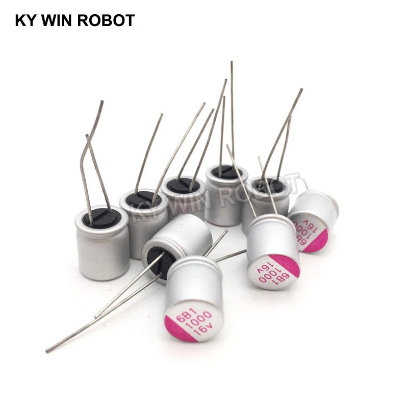 16V1000UF 10*13 DIP Твердый электролитический конденсатор 1000 мкФ 16V 10x13mm твердый сатный