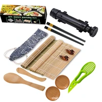 bamboo sushi tool set sushi set sushi mold sushi knife spoon chopsticks butter knife chopstick holder bamboo chopsticks