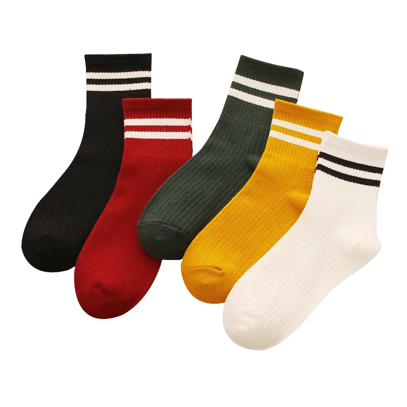 3/5 пар женские классические ретро-коньки в стиле Харадзюку | Женская одежда