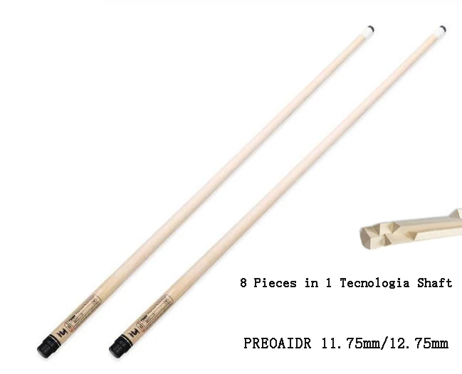 PREOAIDR 8K Billiard Shaft 11.5mm 12.75mm Tip Carbon Maple Shaft Professional Billar Pool Cue Technology Maple China