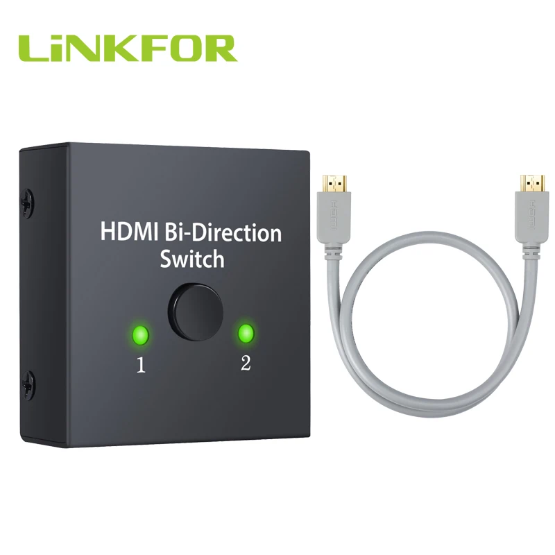 LiNKFOR HDMI совместимый двунаправленный переключатель разветвитель поддержка s 4K Ultra