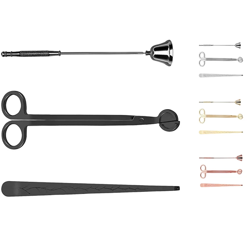 3 в 1 Аксессуары для свечей лампы форме свечи триммер фитилей снаффер фитиль Dipper