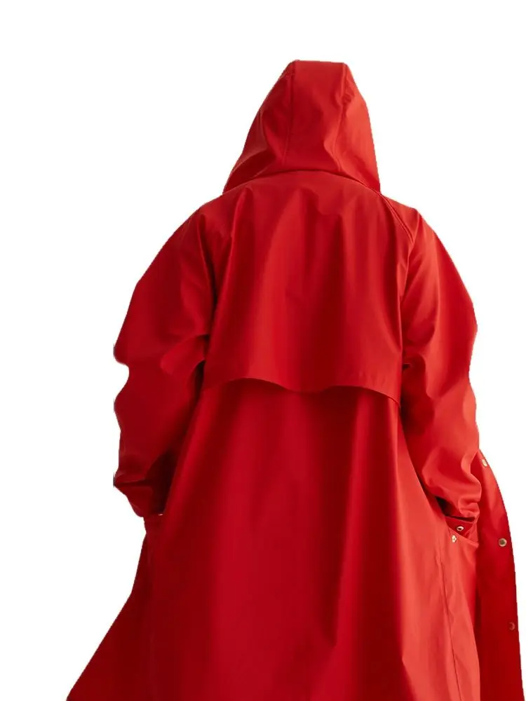 Women Long Outdoor Hiking Raincoat Yellow Rain Poncho Trench Coat Men Waterproof Suit Gabardina Mujer Gift