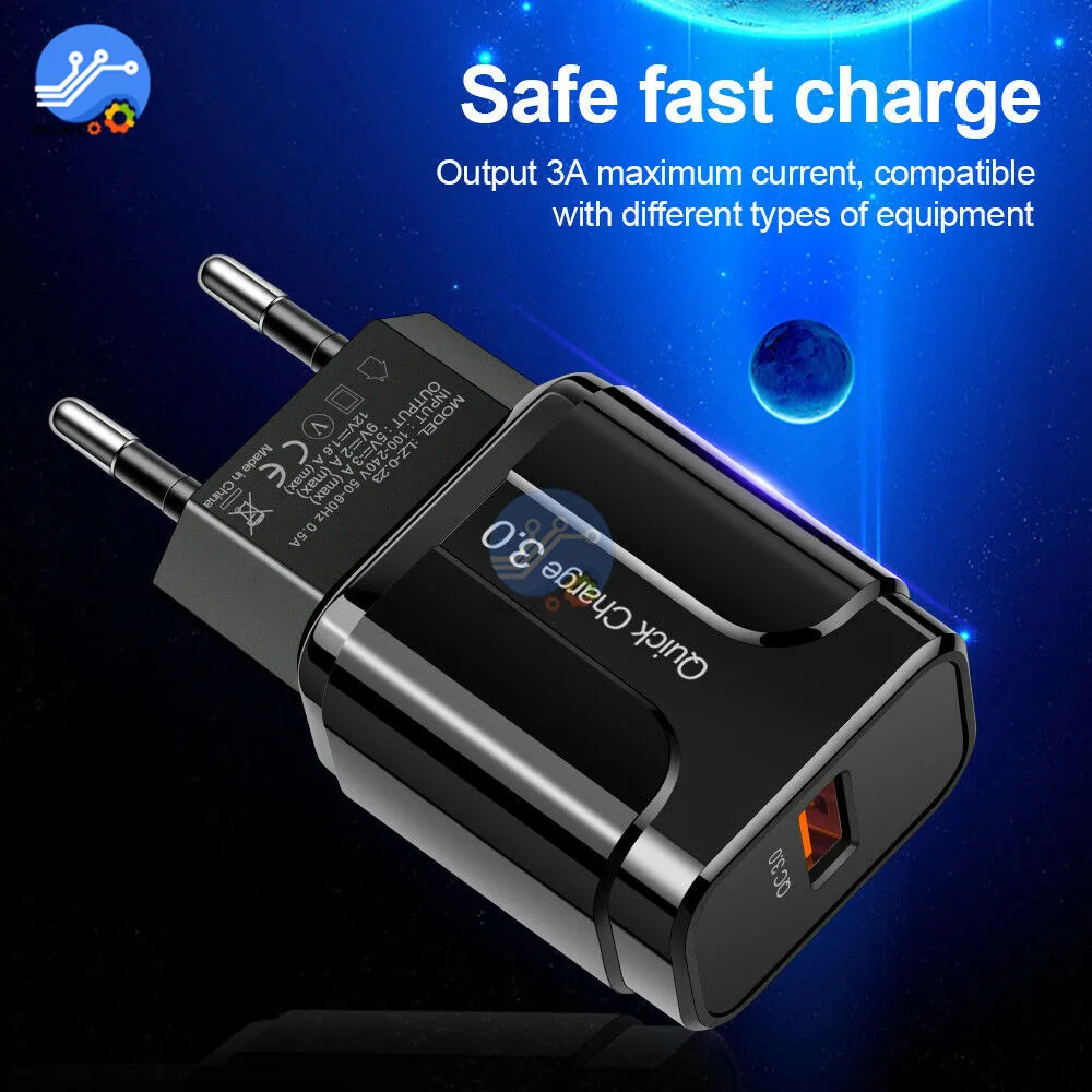 5V 3A Быстрая зарядка QC 3,0 USB зарядное устройство ЕС США вилка Путешествия стены мобильный телефон зарядное устройство адаптер, быстрая зарядка для iPhone для Xiaomi
