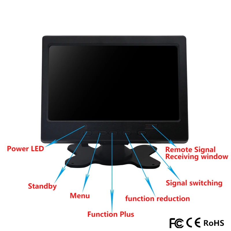 Мини " монитор VGA HDMI lcd сенсорный экран интерфейс дисплей емкостный модуль для CCTV автомобиля PC Raspberry Pi