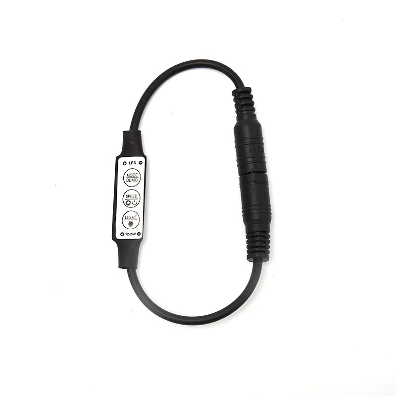 

DC12-24V 6A 3 Keys Mini Led Dimmer Controller 72W with male female DC Connector