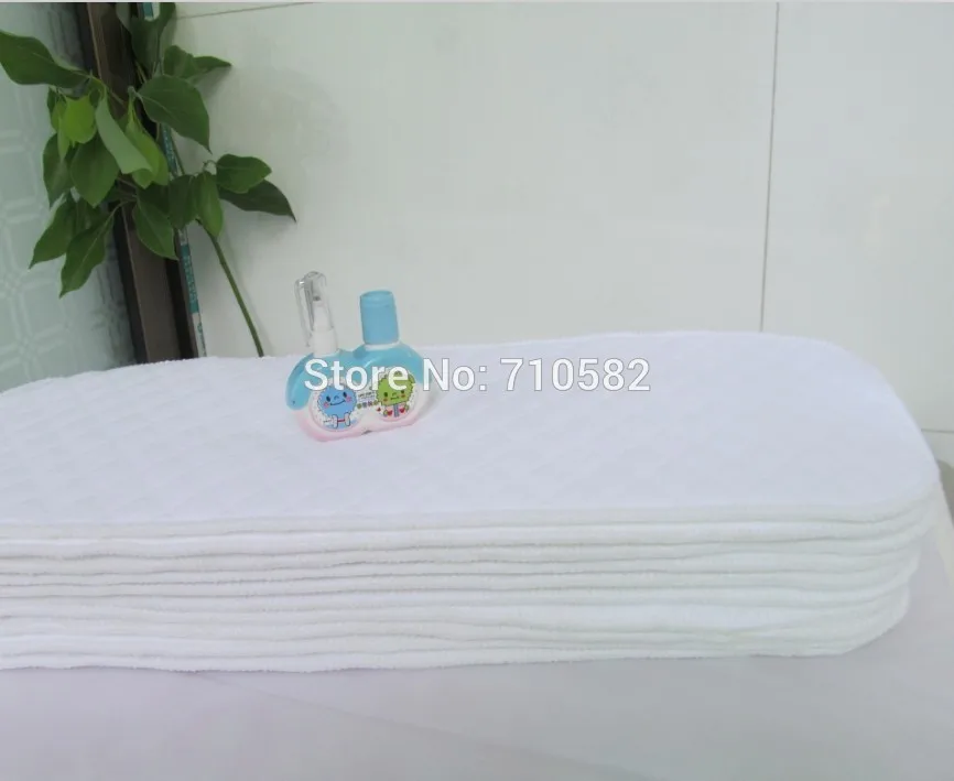 10 шт./партия 6 слоев здоровья Хлопок Моющиеся Многоразовые вставки детская ткань