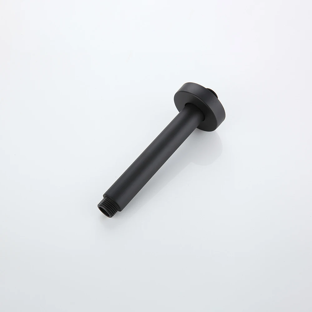 Современный латунный матовый черный душевой набор для ванной комнаты настенный