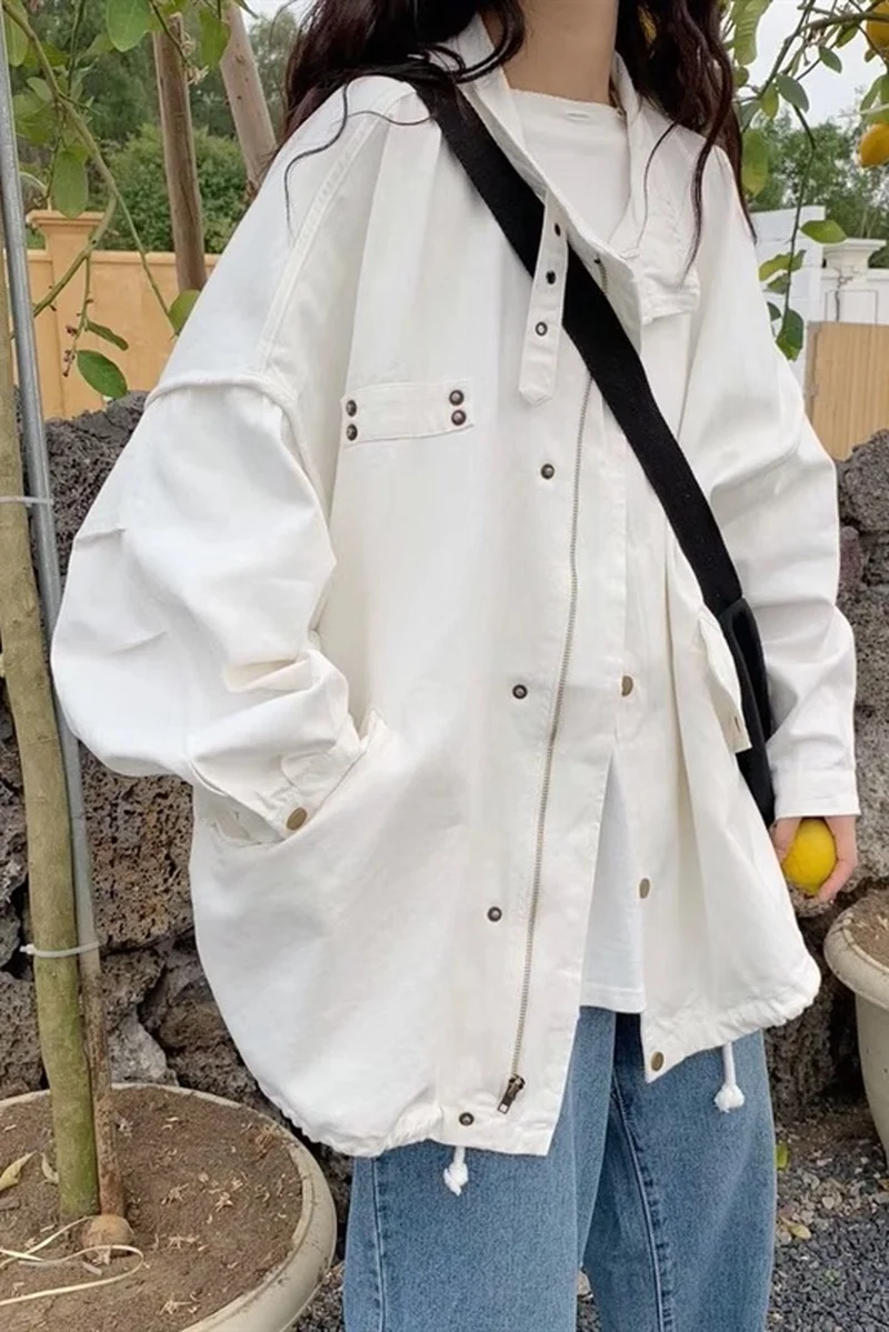 

Japanese style work coat women's spring and autumn new style retro Hong Kong style student's loose and versatile jacket