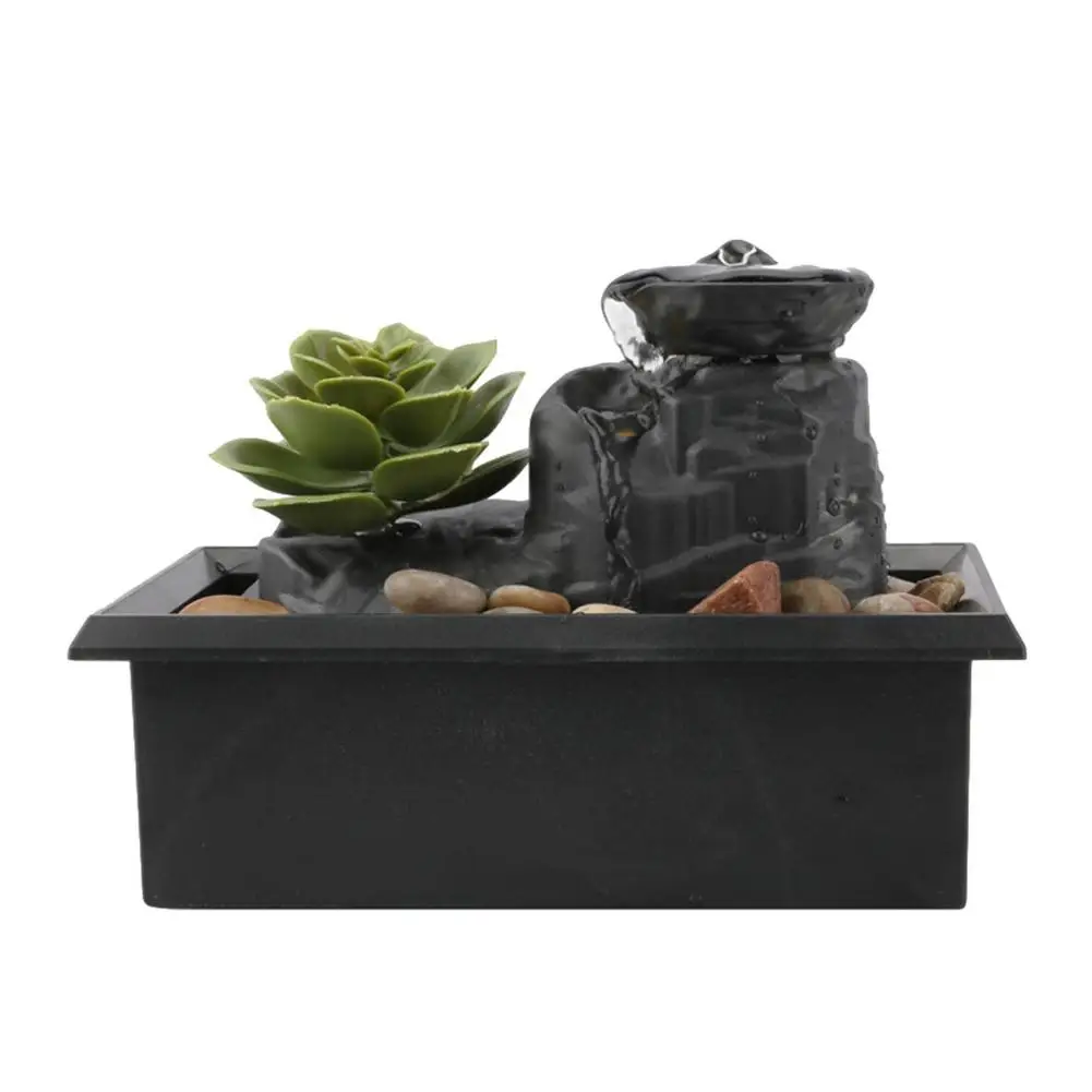 

Small Relaxation Meditation Waterfall Model Circulating Water Decoration For Living Room Desktop Fountain Ornament For Luck