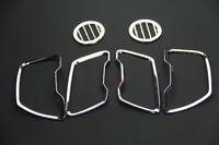 car styling for kia sportage r 2011 2012 2013 2014 air conditioning outlet decoration circle cover abs chrome 6 pcs per set