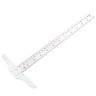 30 см12 дюймов пластиковая Т-образная Метрическая линейка смдюйм двухсторонняя шкала измерительный инструмент Прямая поставка