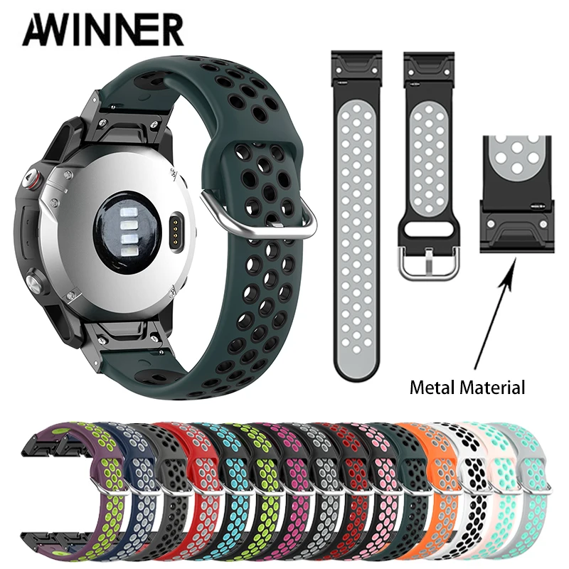 26 22 20 мм ремешок для часов Garmin Fenix 6X 6 6S Plus 3 HR Forerunner 935 часы быстросъемные