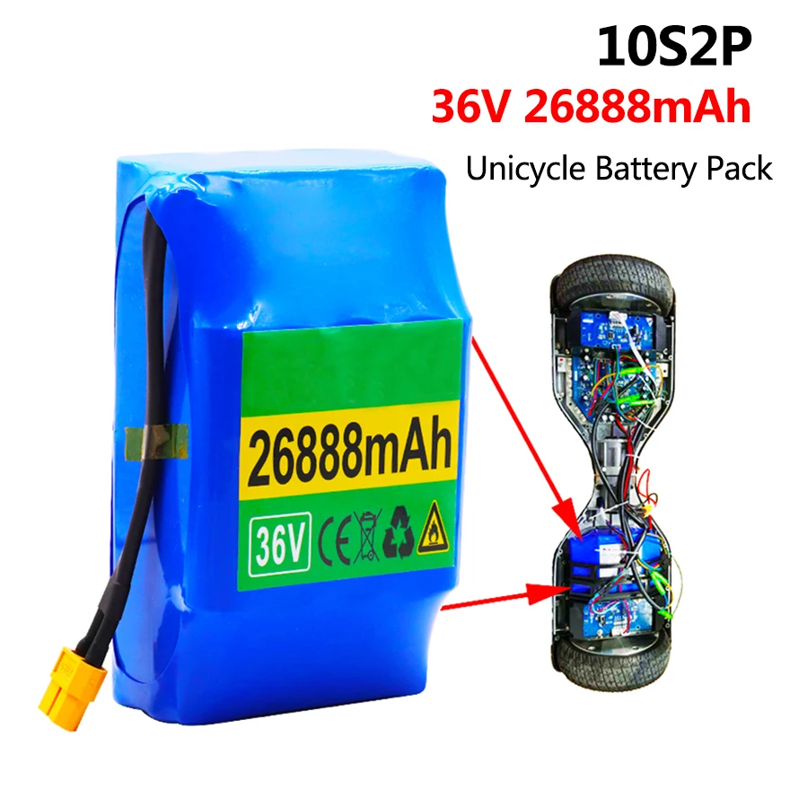 Аккумуляторная литиевая батарея 10S2P 36 В 26888 мАч 26ач 10s2P|Комплекты батарей| |