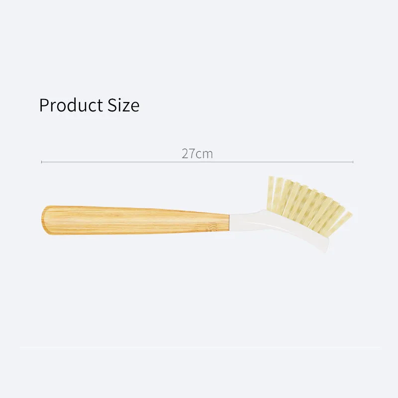 

Original Youpin Brush Multifunction Nylon Dish Bowl Cleaning Brush with Bamboo Long Handle Kitchen Pot Pan Cleaner