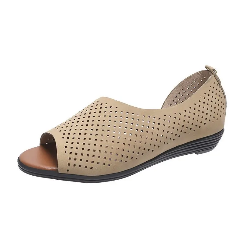 

Sandals Elastic Band 2021 Summer Strappy Heels Black Shoes for Women Open Toe Slip-on Closed Flat Fashion Beige New Low Peep Co