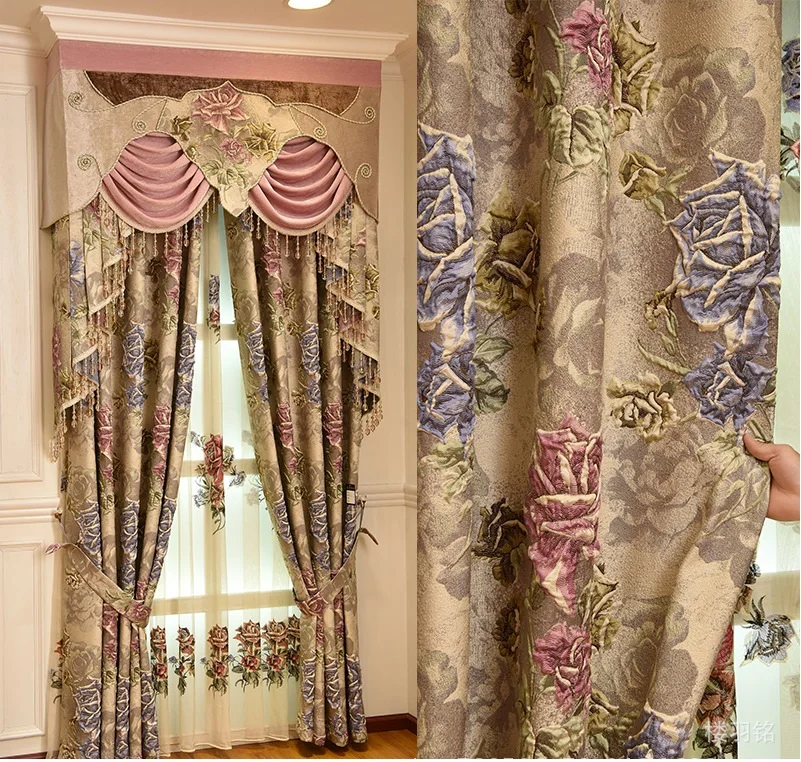 Премиум 4d тисненые затемняющие шторы для гостиной|Занавески| |