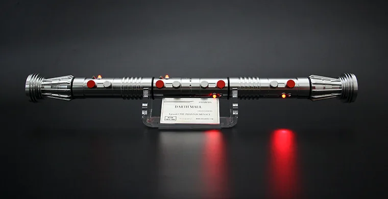Darth Maul-Sable de luz general III, estilo p&iacute;xel, calidad super alta, oficial, original, a estrenar-0