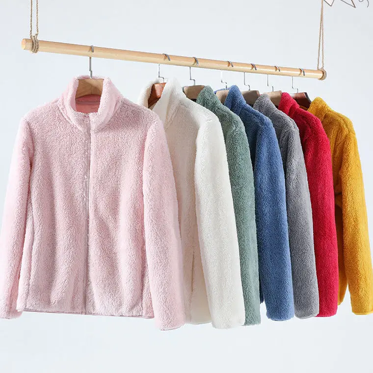 

Outdoor Coral Fleece Warm Clothes Men Women Couples Autumn And Winter Coats Thickened Fleece Double-sided Fleece Cardigan Coats