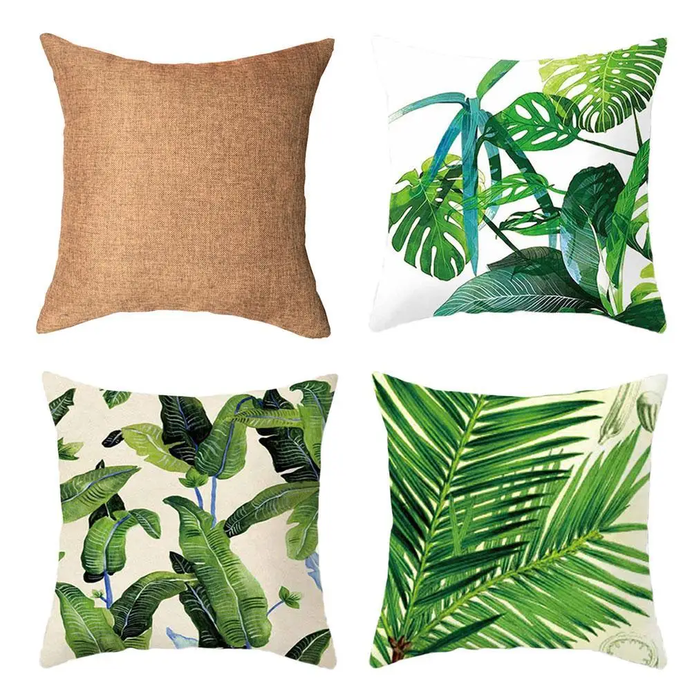 

Tropical Leaf Cactus Monstera Cushion Cover Throw Pillows Decorative Pillowcase Decoration Decor Sofa Home J3N7