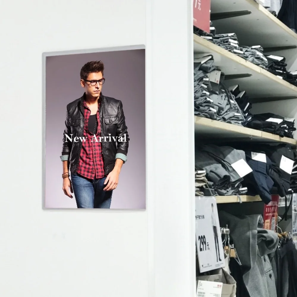 

A3 Hanging Wall Sign File Holder Paper Picture Frame Photo Document Folder Show Flexiable Sleeve Photo Plastic Poster Pocket