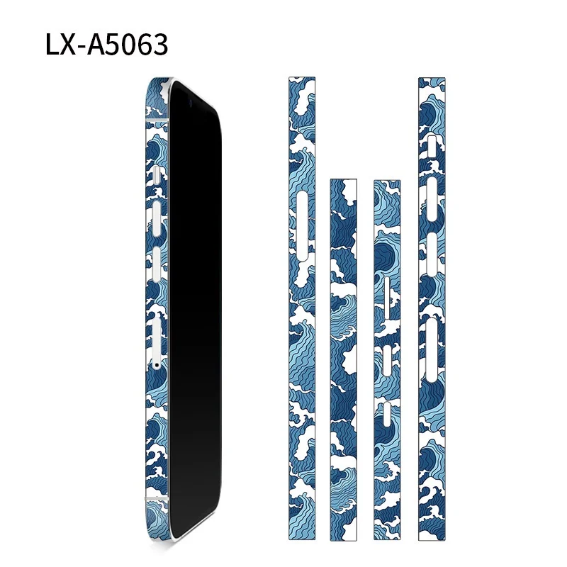 Colorful 3M Material Side Stickers For iPhone 13 Pro Max Hydrogel Frame Film Edge Protector For iPhone 12 Pro Mini