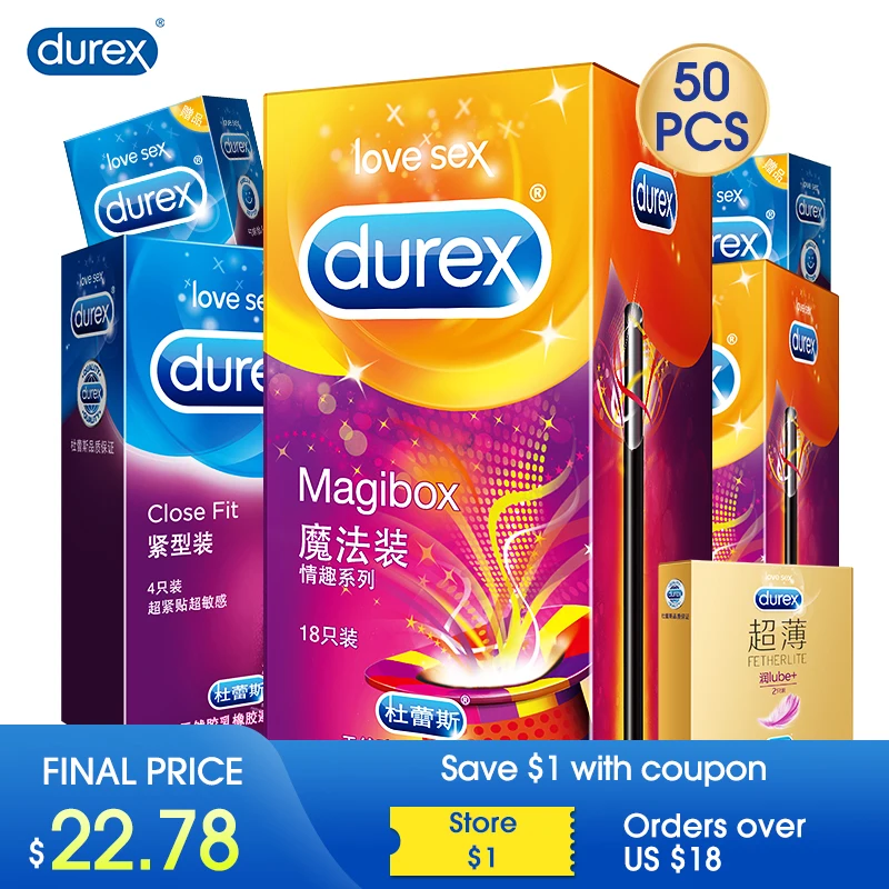Durex Magic презервативы Спайк ледяной огненный натуральный каучук большие частицы