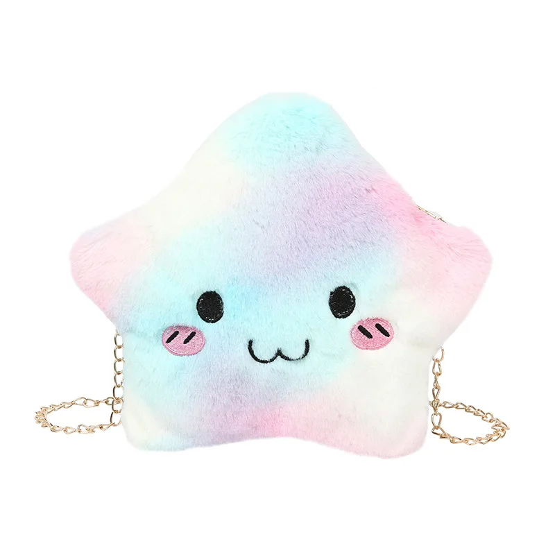 

Winter new purse chain plush handbag cartoon shoulder bag girl student cute fur Messenger bags BW01-SB-mretxx