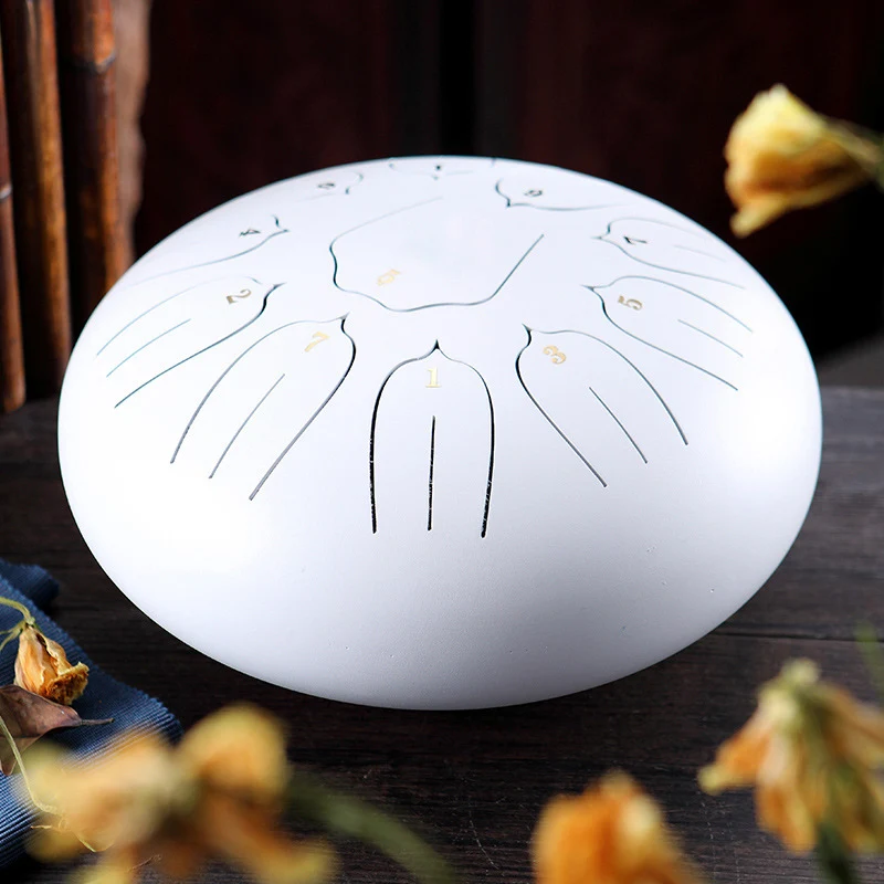 Горячая 6in 8 тон Сталь язык барабан C Ключ ударный инструмент Handpan барабана с