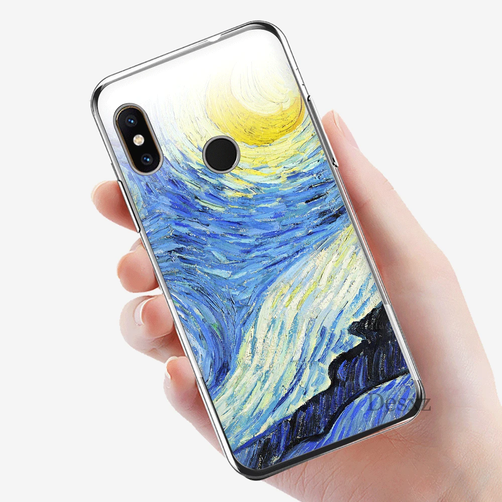 H11 Чехол стильная футболка с изображением персонажей видеоигр для Xiaomi mi 5 5S 6 6X8 SE A1 A2 Lite mi x 2S 6A 9 9se макс 3 жесткий чехол Живопись Ван Гога для Чехлы - Цвет: H11
