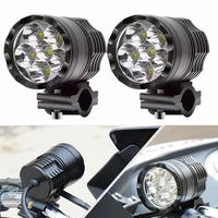 2pcs 60w 12v motorcycle led auxiliary light driving spot head lamp fog light motor accessories 6000k white