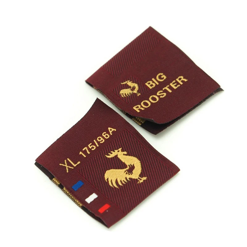 

Деревянные тканые этикетки shuttles, индивидуальные с собственным логотипом, тканые этикетки для одежды, 500 шт., индивидуальные ярлыки