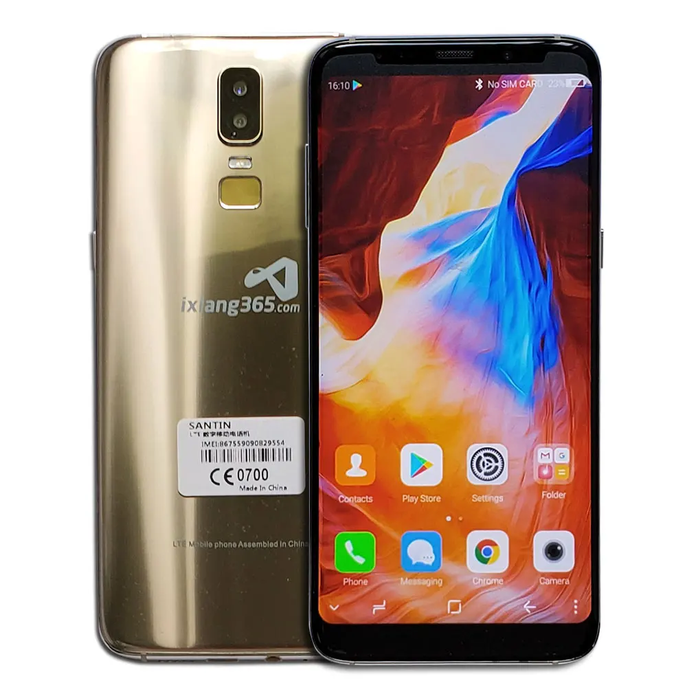Мобильный телефон SANTIN ix365 18:9 6,", супер большой экран, распознавание лица, Touch ID, 16 Мп, 4 Гб ОЗУ, 64 Гб ПЗУ, две sim-карты, FDD LTE, 4G lz6