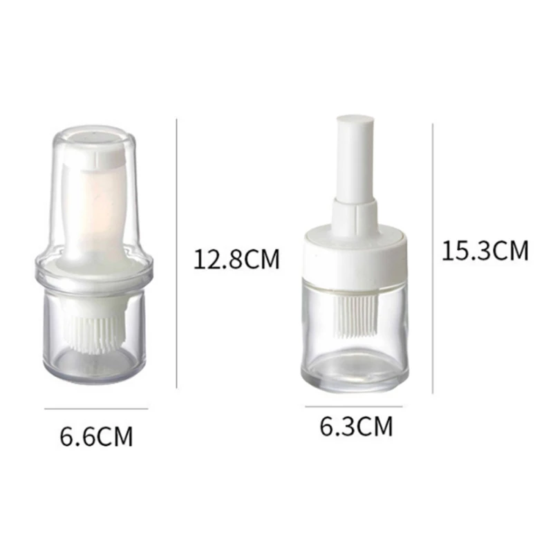 

Portable Oil Bottle With Brush Squeeze Bottle Baking BBQ Tool Household Food Grade Brush Outdoor Kitchen Gadget Accessories