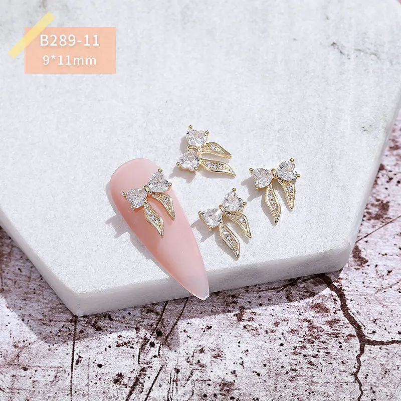 

5pcs/lot 3d Zircon Alloy Bow Bow-knot Rosette Nail Art Decorations Crystal Rhinestones Nails Accessories Jewelry Supplies Charms